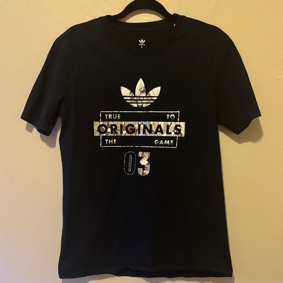 Adidas Black Originals Graphic Tee - Picture 1 of 2